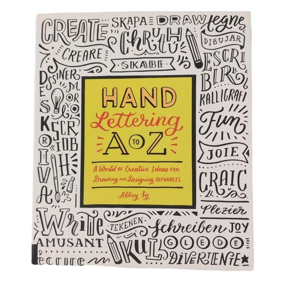 Hand Lettering A To Z Creative Drawing Learning Paperback Book by Abbey Sy - Picture 1 of 9
